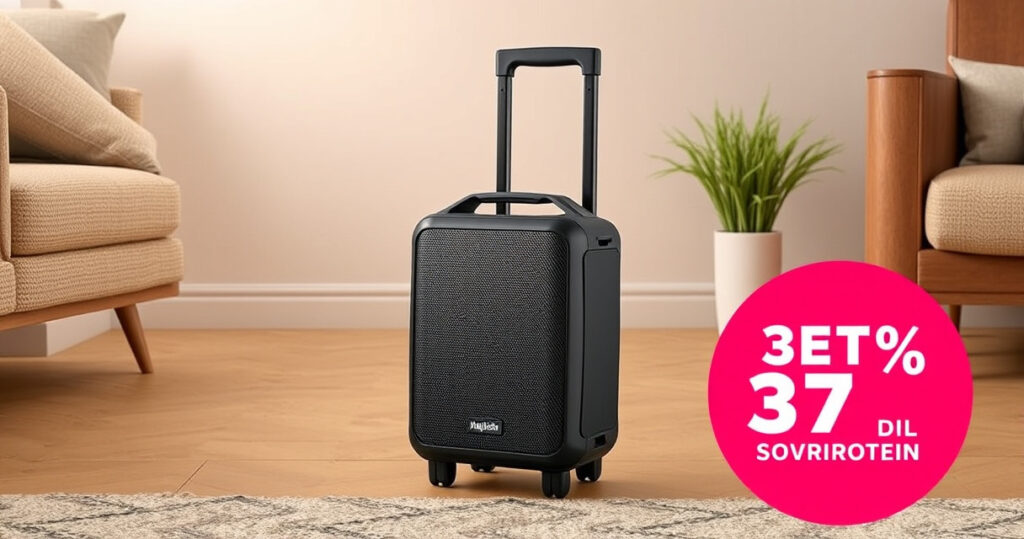 "Scopri il trolley speaker bluetooth Majestic FIRE T5 in offerta su Amazon con il 37% di sconto"